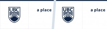 UBC Logo, before and after screenshot